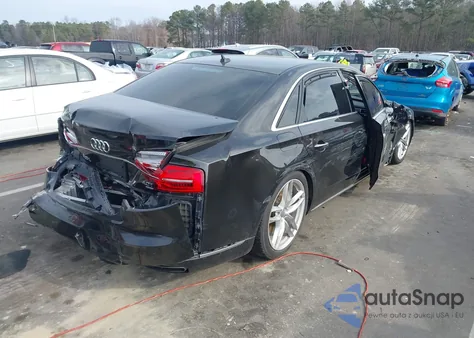 2015 Audi A8 L 4.0T из США, поврежденный, VIN WAU32AFD4FN008649